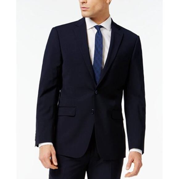 NWT Calvin Klein Men's Slim Fit Suit Jacket Solid Navy 38R - Picture 1 of 1